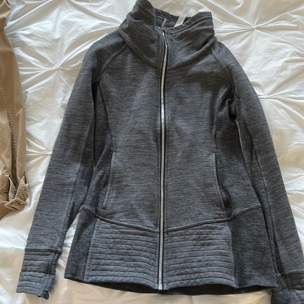 Lululemon dark grey zippup sweatshirt